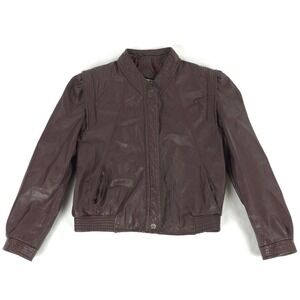 Vintage Brown Leather Jacket